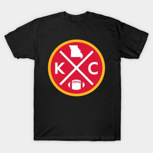 Kansas City Chiefs RETRO Football Emblem T-Shirt